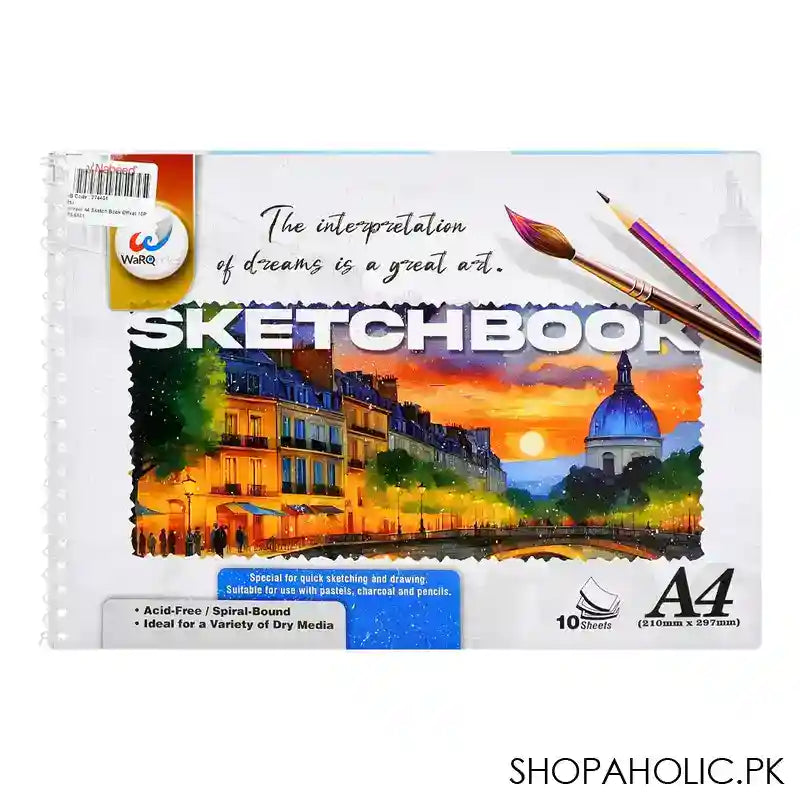 Sketch Book, A4 Size (210mmx297mm), 10-Sheets, 376-6101 - Main Image