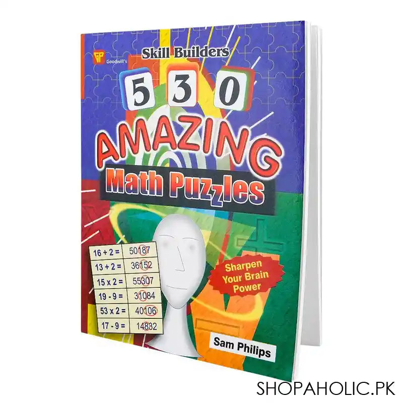 Skill Builders 530 Amazing Math Puzzles Book - Main Image