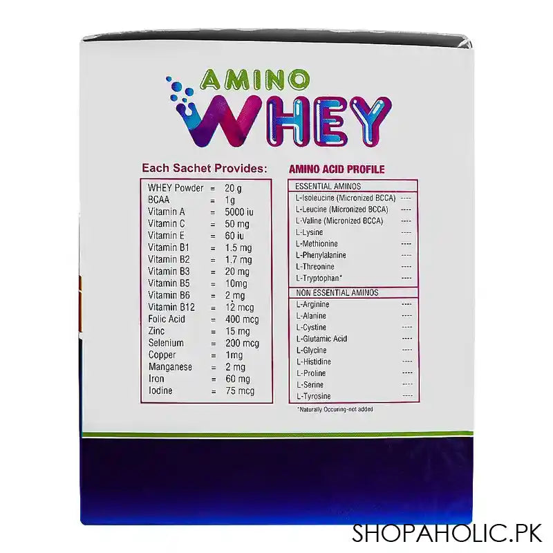 Sois Life Sciences Amino Whey Dietry Supplement, 10-Pack - Image 3