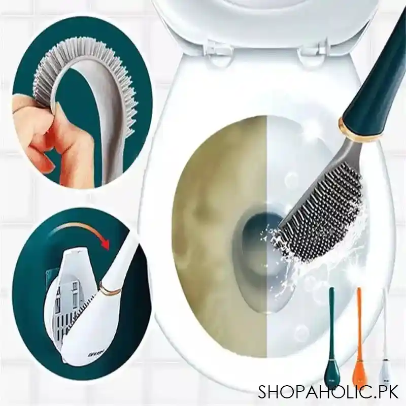 spoon shaped toilet brush with holder image5