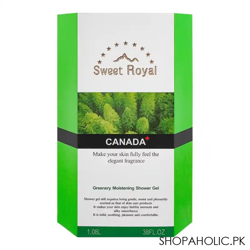 Sweet Royal Canada Greenery Moistening Shower Gel, 1.08 Litre - Image 2