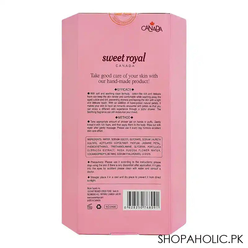 Sweet Royal Canada Smooth Soothing Shower Gel, 1.08 Liter - Image 3