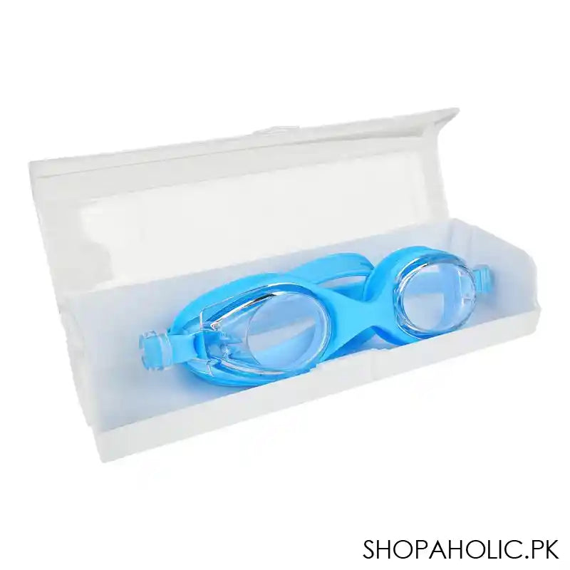 Swimming Goggles For Kids 3-9 Years, Anti Fog, Bendable Design, Light Blue, 330AF - Image 4