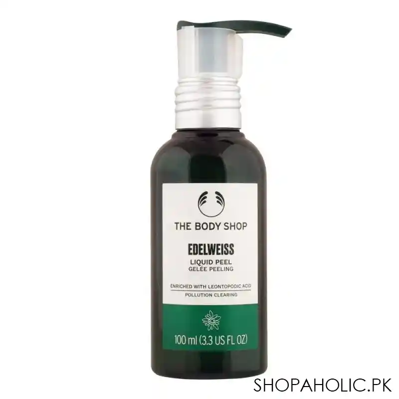 the body shop edelweiss liquid peel, pollution clearing, 100ml main image