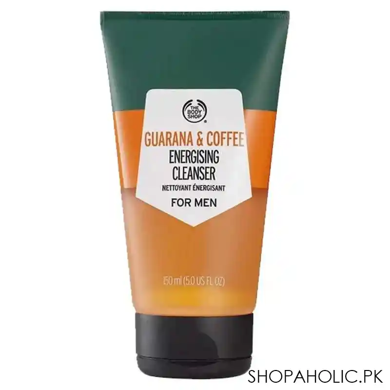 the body shop men guarana & coffee energising cleanser, for men, 150ml image2