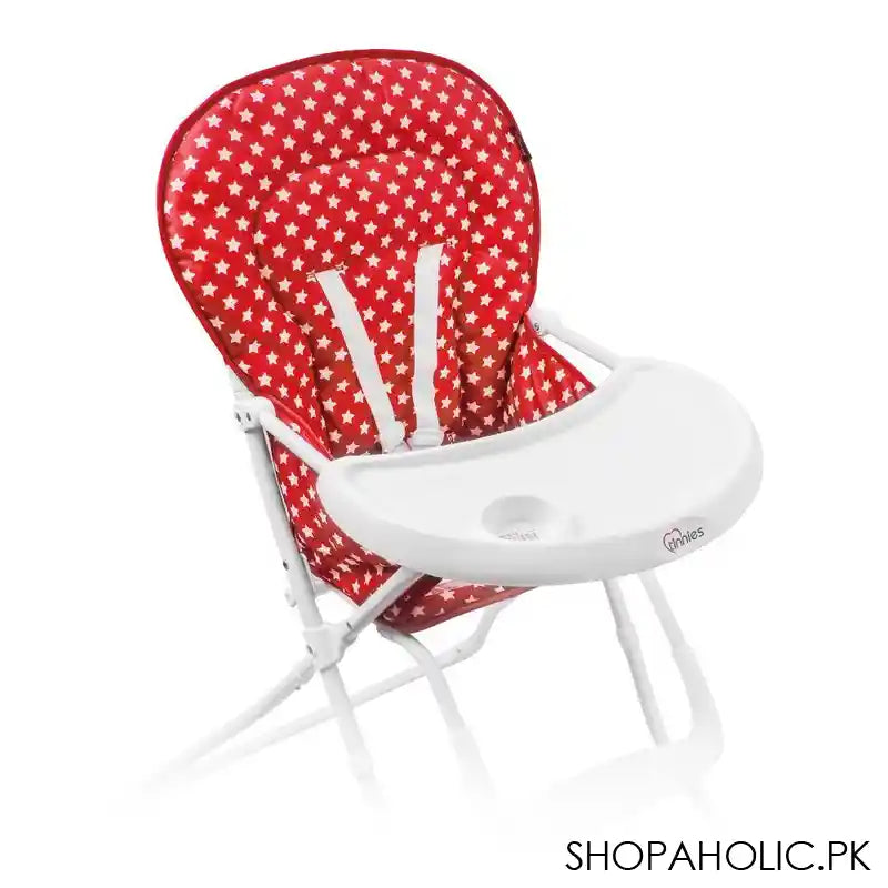 Tinnies Baby High Chair, Red, T-026 - Image 2