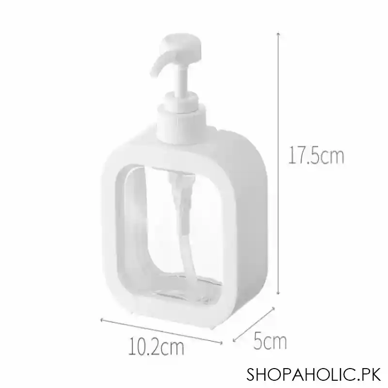 transparent hand pump liquid soap dispenser image3