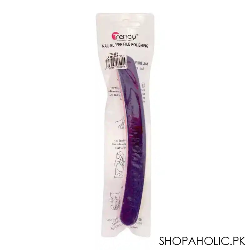 Trendy 7-In-1 Crescent Nail Buffer, TD-258 - Image 4