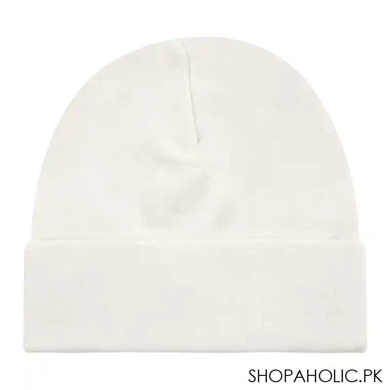 Twin Baby Round Cap, Large, Off White - Main Image