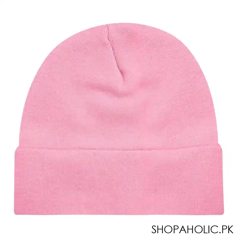 Twin Baby Round Cap, Medium, Pink - Main Image