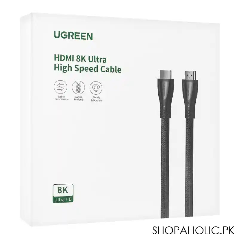 UGreen HDMI 8K Ultra High Speed Cable With Braided, 5m #80405 - Image 2