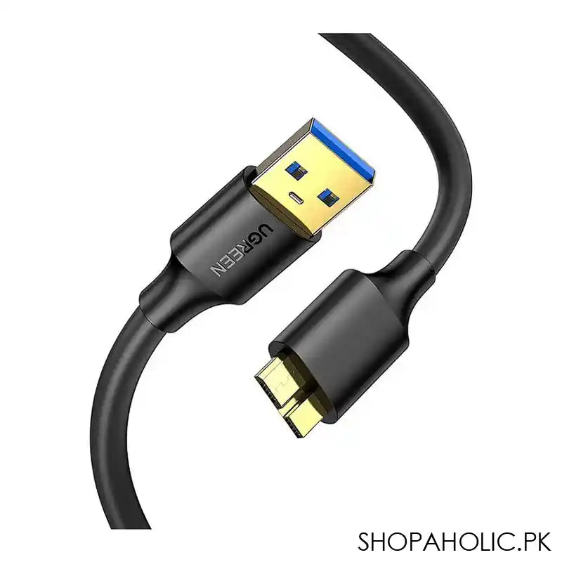 UGreen USB 3.0 A Male To Micro USB 3.0 Male Cable, 1m, Black, 10841 - Image 2