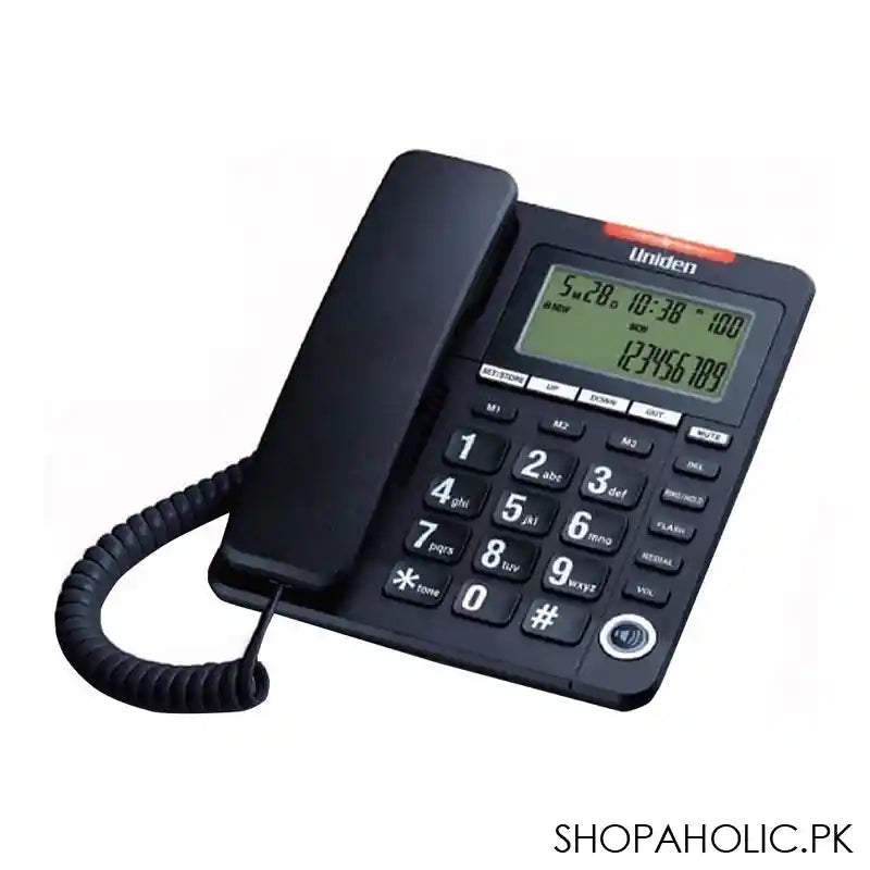 Uniden Caller ID Phone, Black, AS7408 - Main Image