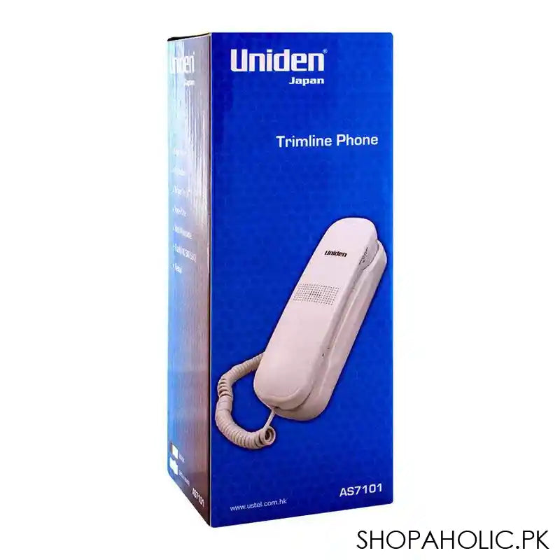 Uniden Trimline Corded Phone, White, AS7101 - Image 3