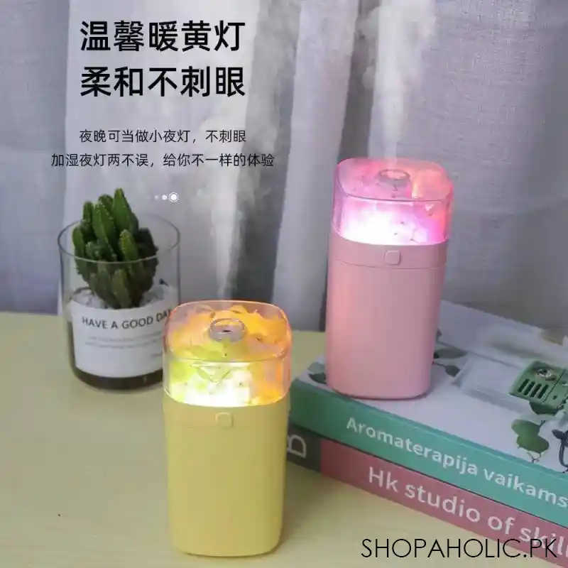 usb colorful ultrasonic air humidifier 300ml image2