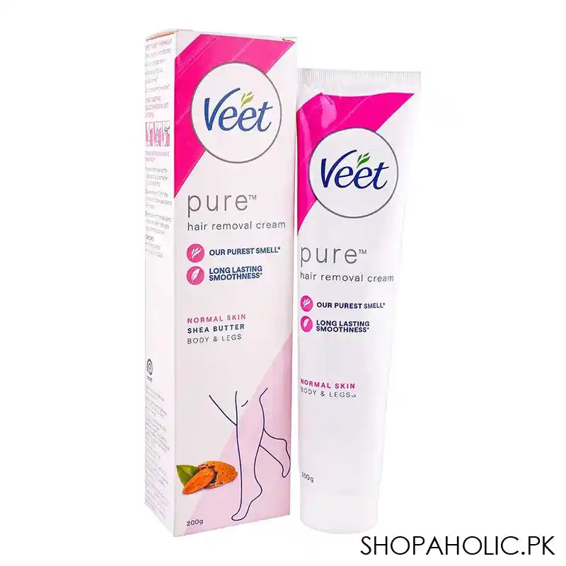 Veet Pure Shea Butter Normal Skin Hair Removal Cream, 200g - Main Image