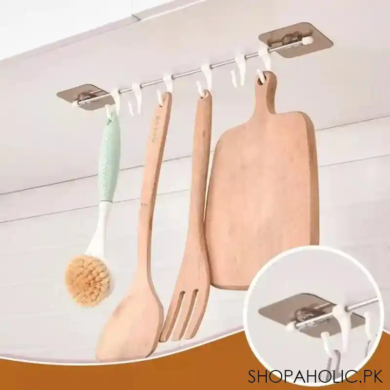 wall mounted bathroom organizer hooks image3