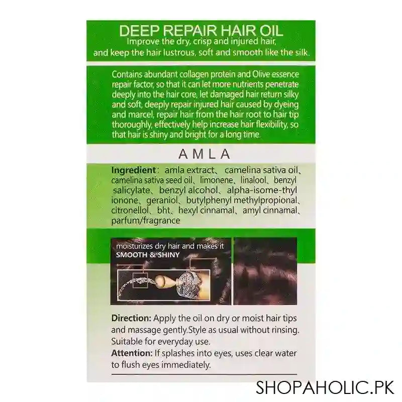 Wellice Amla Deep Repair Hair Oil, Improve The Dry, Crisp & Injured Hair, 150ml - Image 2