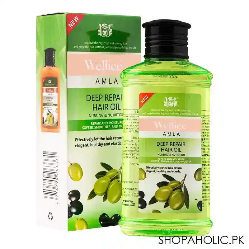 Wellice Amla Deep Repair Hair Oil, Improve The Dry, Crisp & Injured Hair, 150ml - Main Image