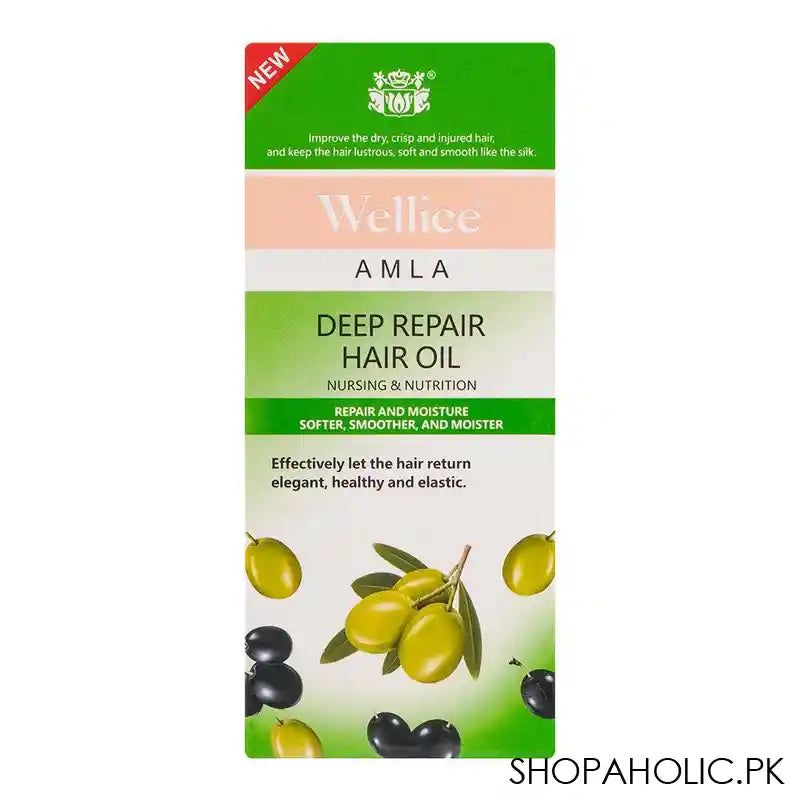 Wellice Amla Deep Repair Hair Oil, Improve The Dry, Crisp & Injured Hair, 150ml - Image 3