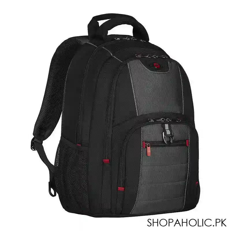 Wenger Pillar 16" Laptop Backpack, Black & Grey, 600633 - Main Image