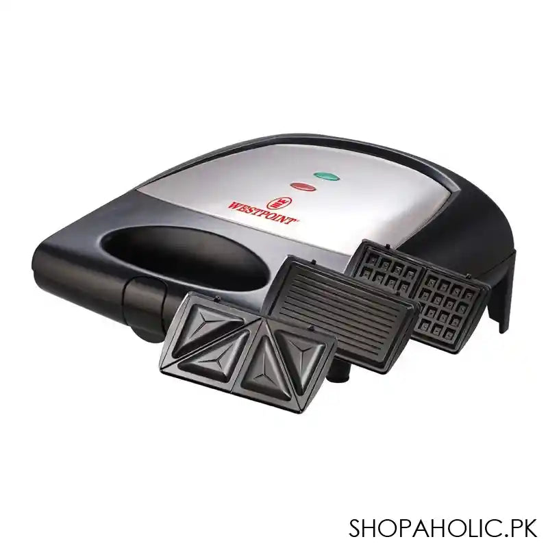 West Point Deluxe 3-in-1 Sandwich Toaster, 700W, WF-6093 - Main Image