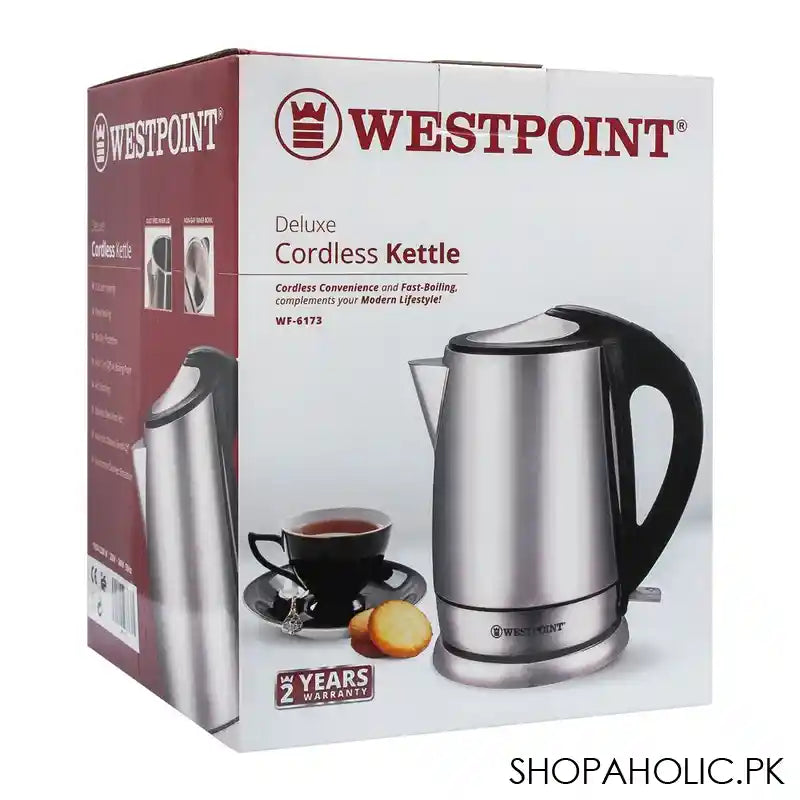 West Point Deluxe Cordless Kettle, 1.8L, WF-6173 - Image 2