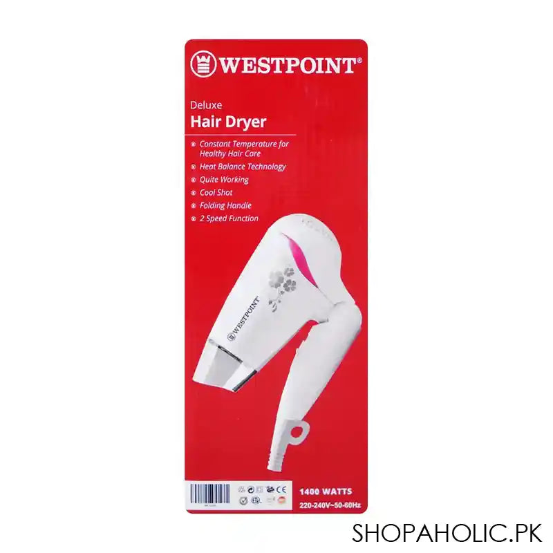 West Point Deluxe Hair Dryer, 1400W, WF-6259 - Image 3