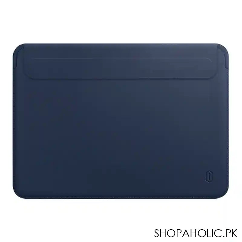 WIWU Skin Pro II Pu Leather Sleeve For Macbook Pro, 13" Air Navy Blue - Main Image