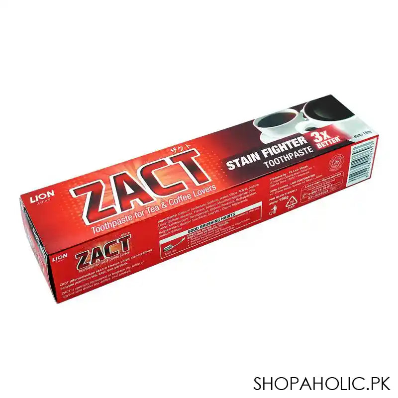 ZACT Lion Stain Fighter Toothpaste, 190g - Main Image