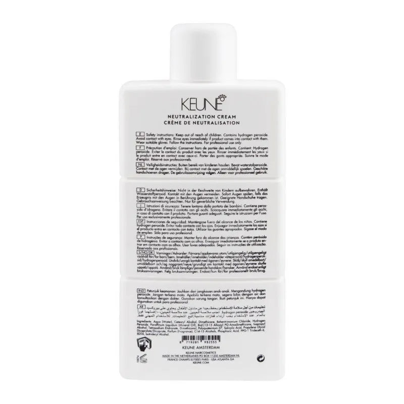 Keune Keratin Straightening Rebonding System Neutralization