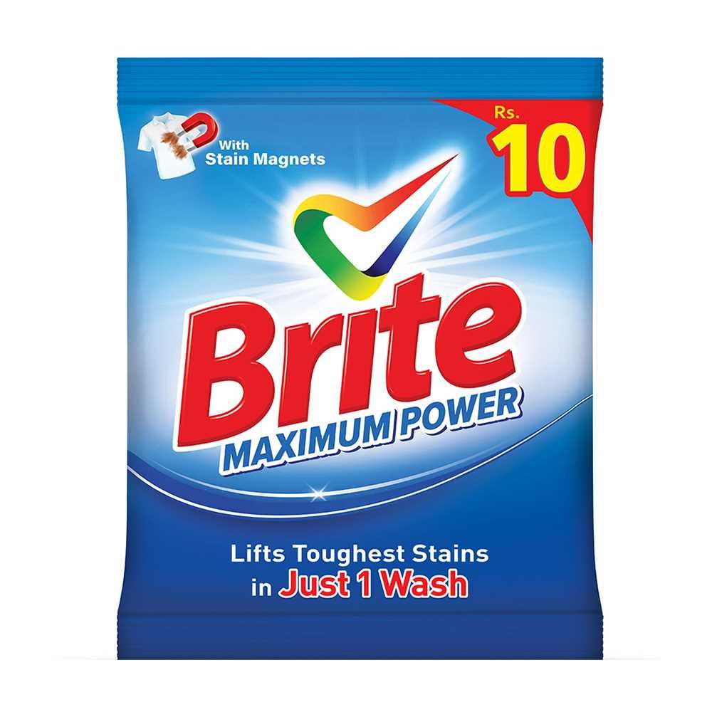 Brite Maximum Power Detergent Powder, 35g - Main Image