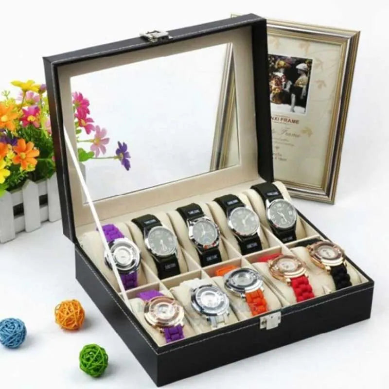 10 slot watch box organizer main image