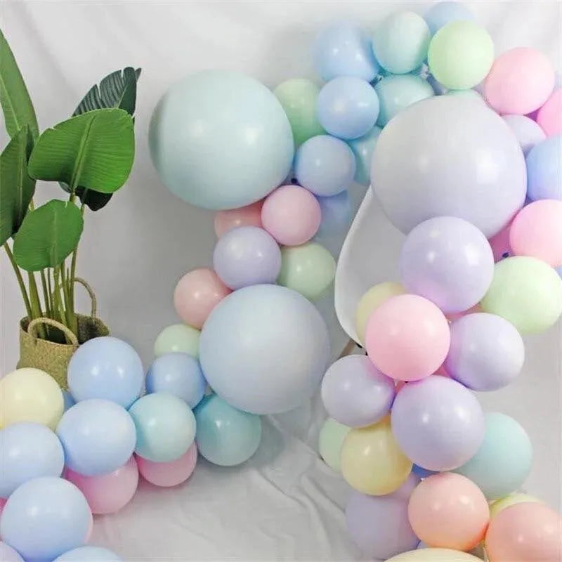 100 pcs mix candy color macaron latex balloons image3