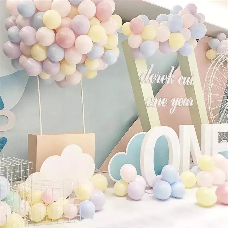 100 pcs mix candy color macaron latex balloons image4