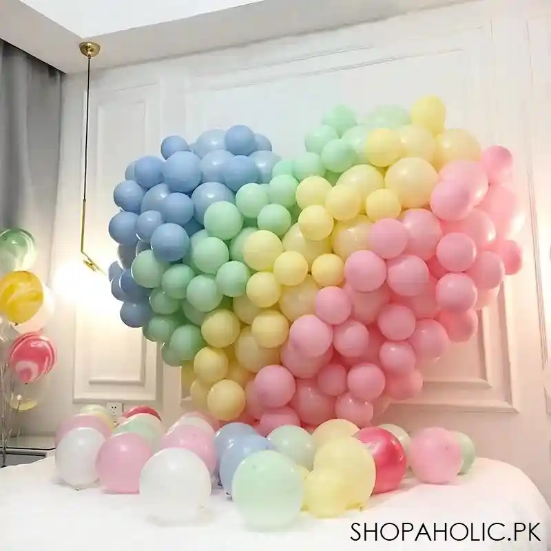 100 pcs mix candy color macaron latex balloons main image