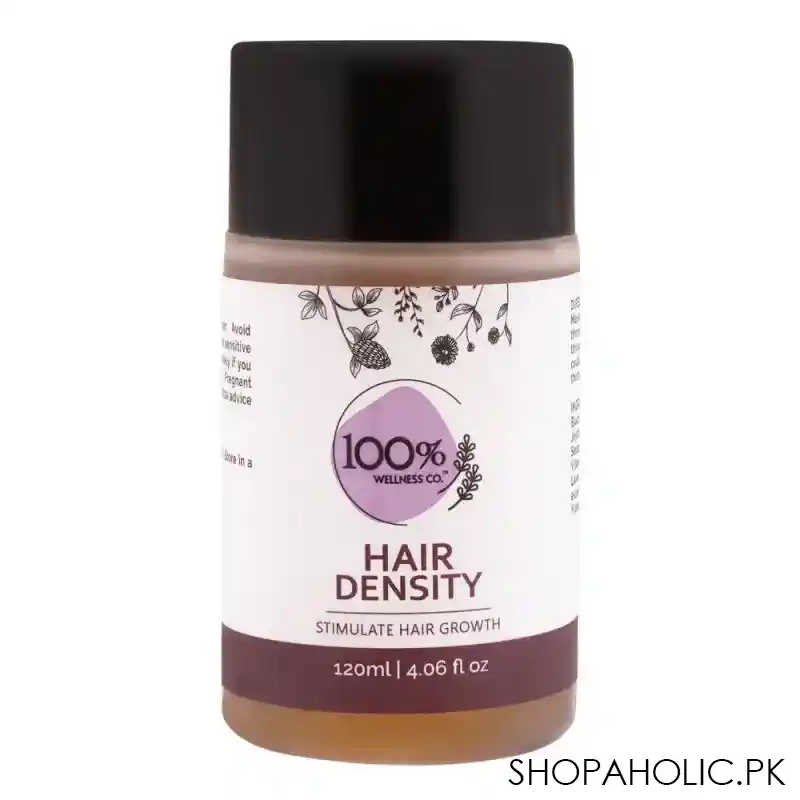 100% wellness co hair density stimulate hair growth oil, 120ml main image