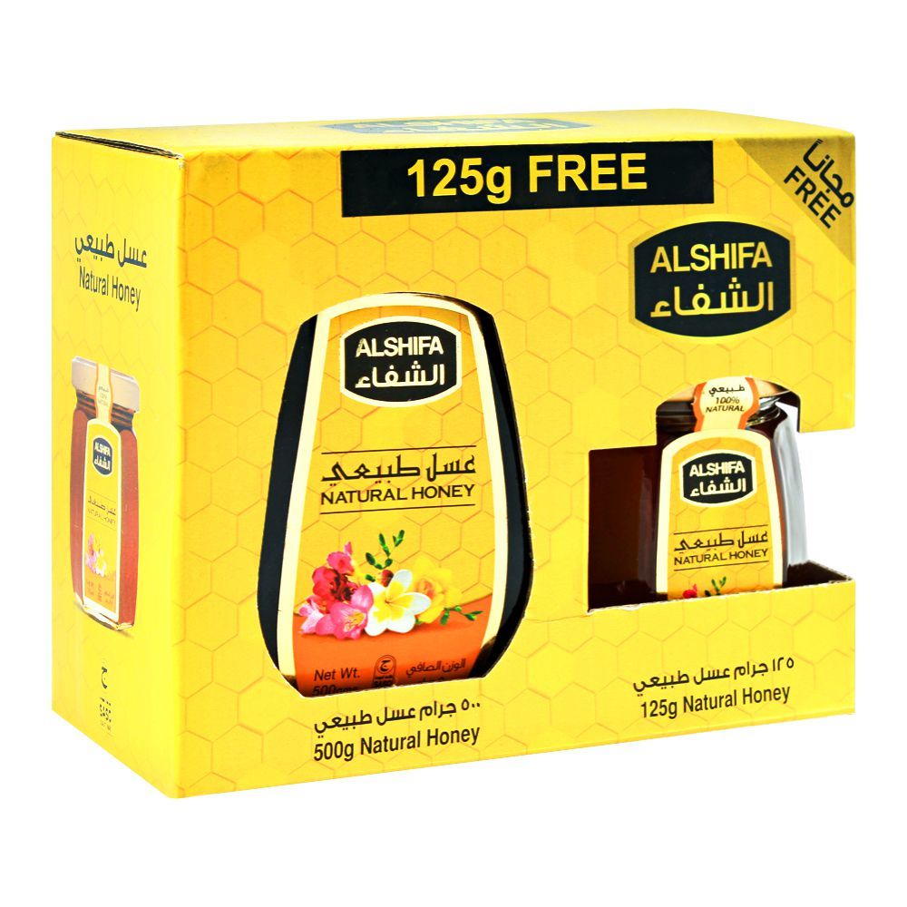 Al-Shifa Natural Honey 500gm + FREE 125g - Main Image