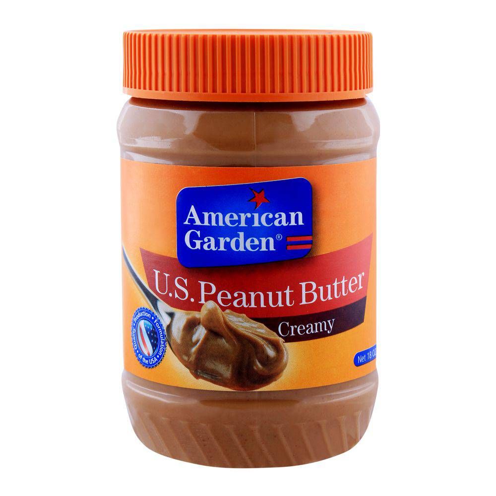 American Garden U.S. Peanut Butter, Creamy, 510g - Main Image