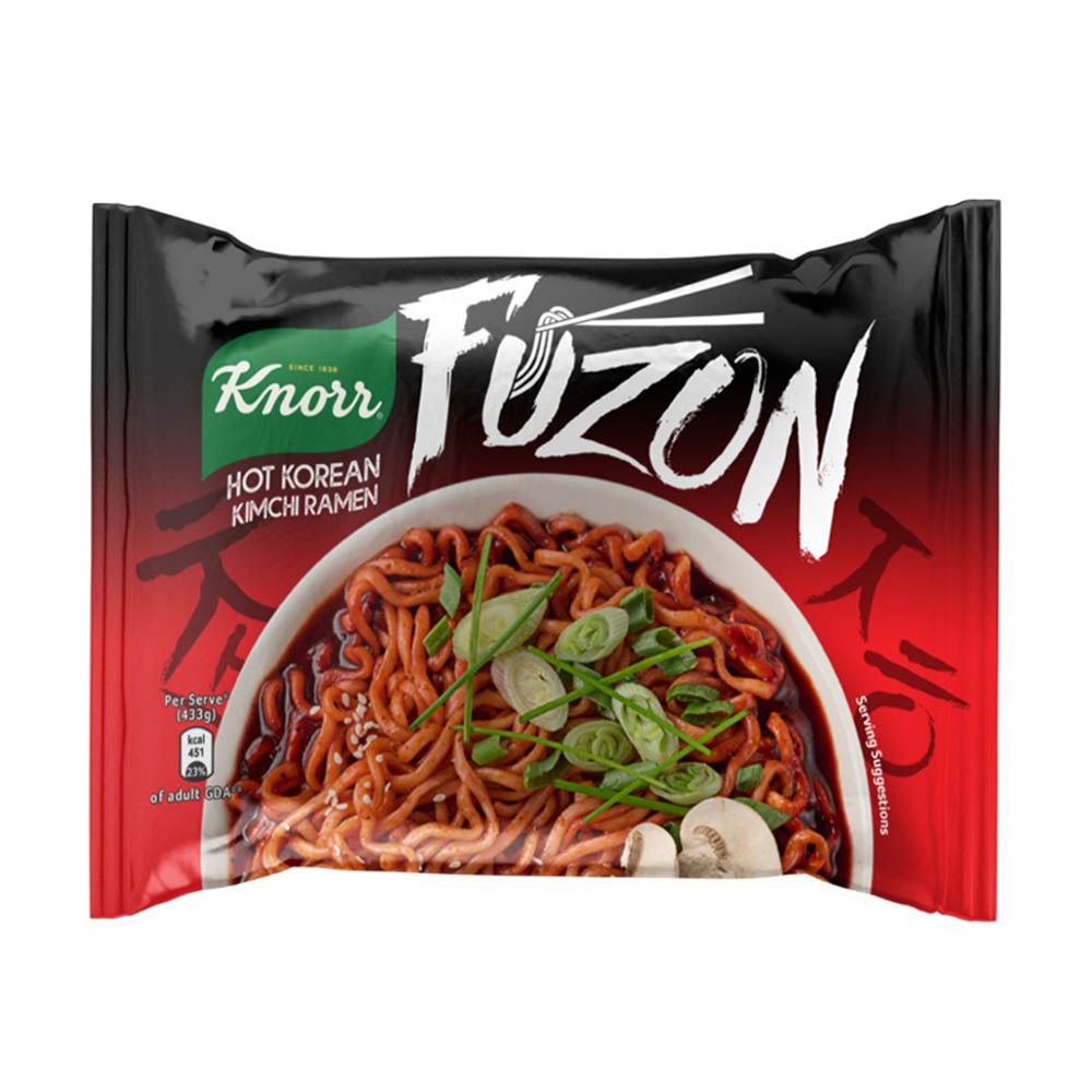 Knorr Fuzon Hot Korean Kimchi Ramen Noodles, 133g - Main Image