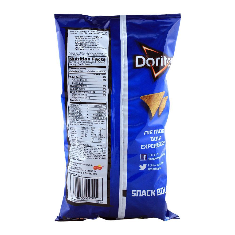 Doritos Cool Ranch Tortilla Chips (Imported), 198.4g 7oz - Image 2