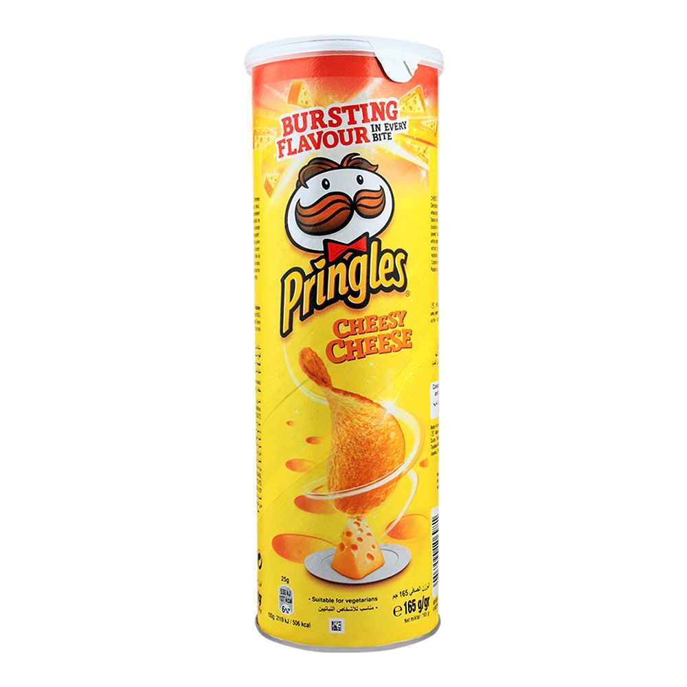 Pringles Potato Crisps, Cheesy Cheese Flavor, 165g - Main Image