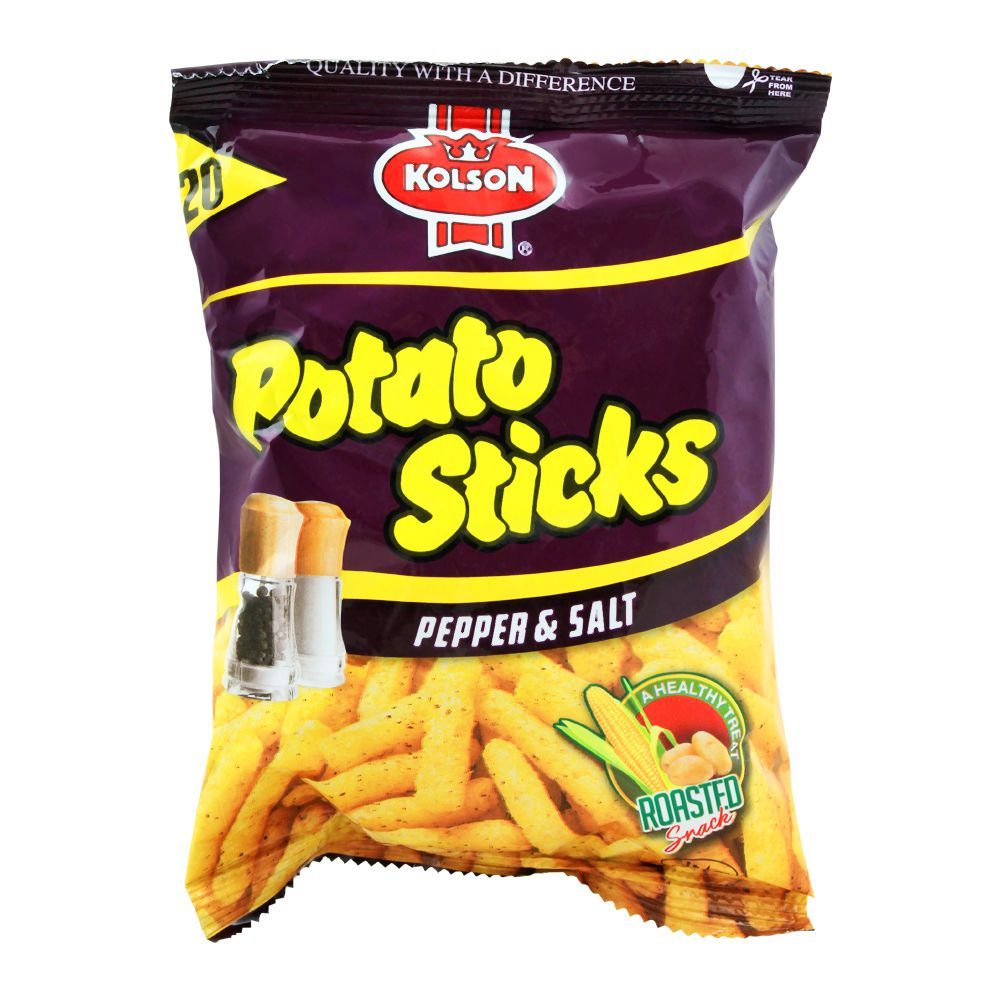 Kolson Potato Sticks, Pepper & Salt, 38g - Image 2