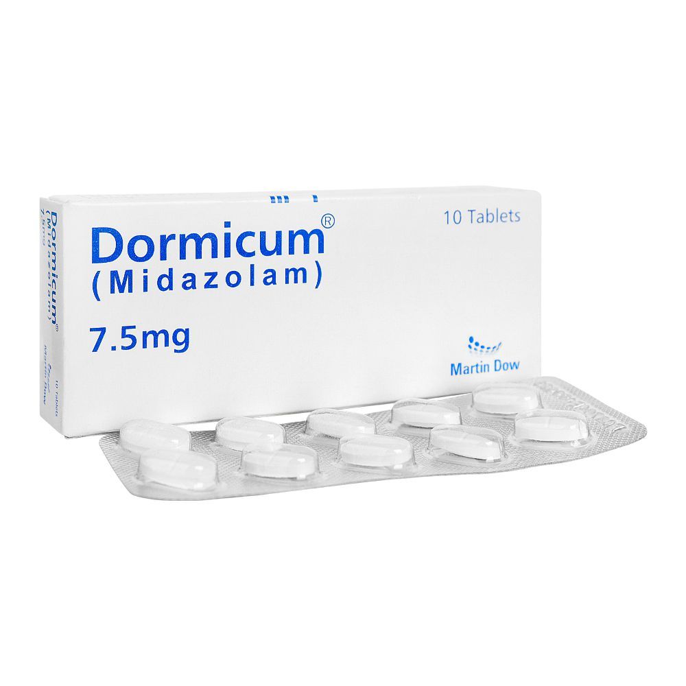 Martin Dow Dormicum Tablets, 7.5mg, 10 Tablets - Main Image