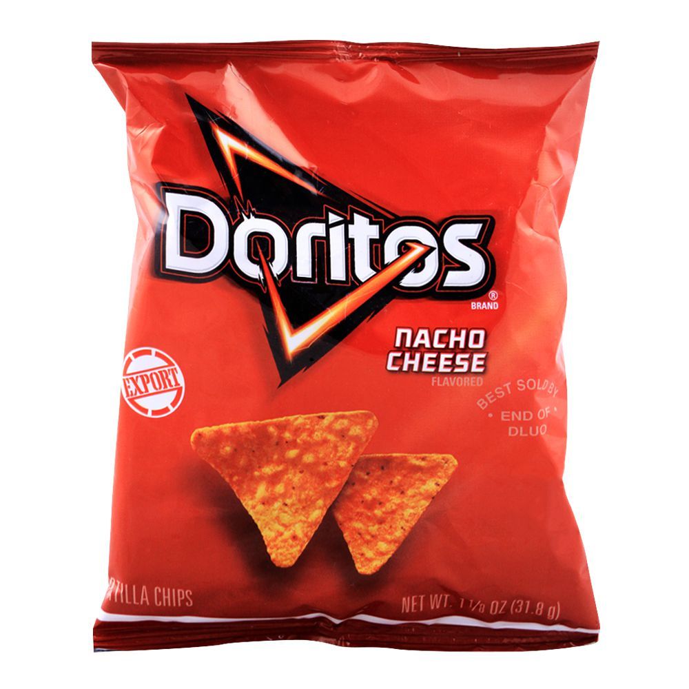 Doritos Nacho Cheese Tortilla Chips (Imported), 31.8g/1.25oz - Main Image