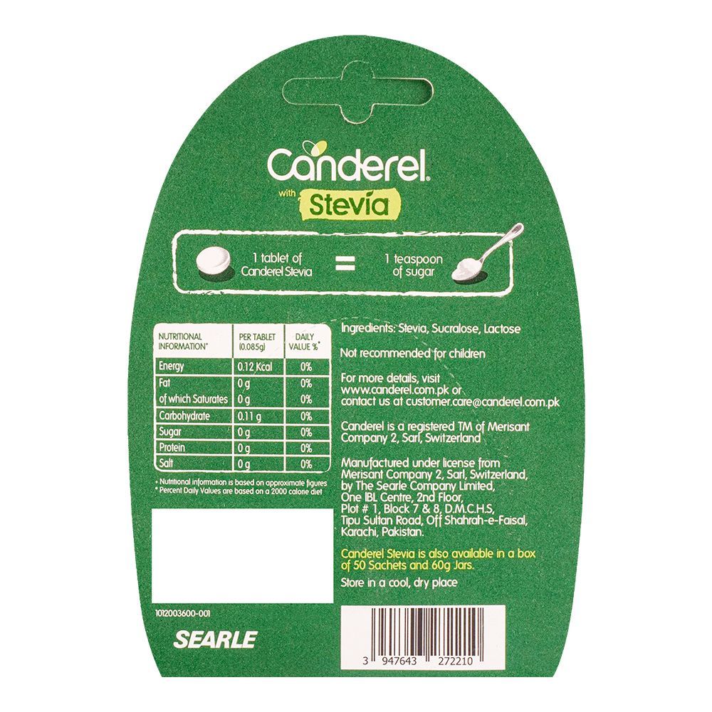 Canderel With Stevia Tablets, 100-Pack - Image 2