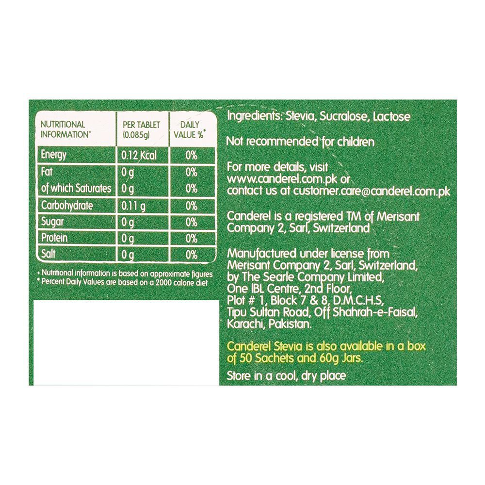 Canderel With Stevia Tablets, 100-Pack - Image 3