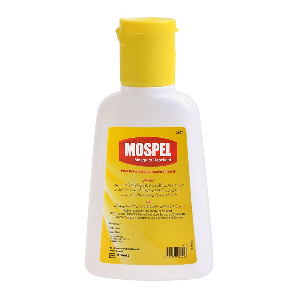 Mospel Mosquito Repellent, Regular, Protects Against Dengue & Malaria, 45ml - Image 2