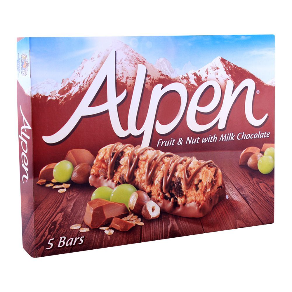 Alpen Light Fruit & Nut With Milk Chocolate Cereal Bars 5-Pack - Main Image