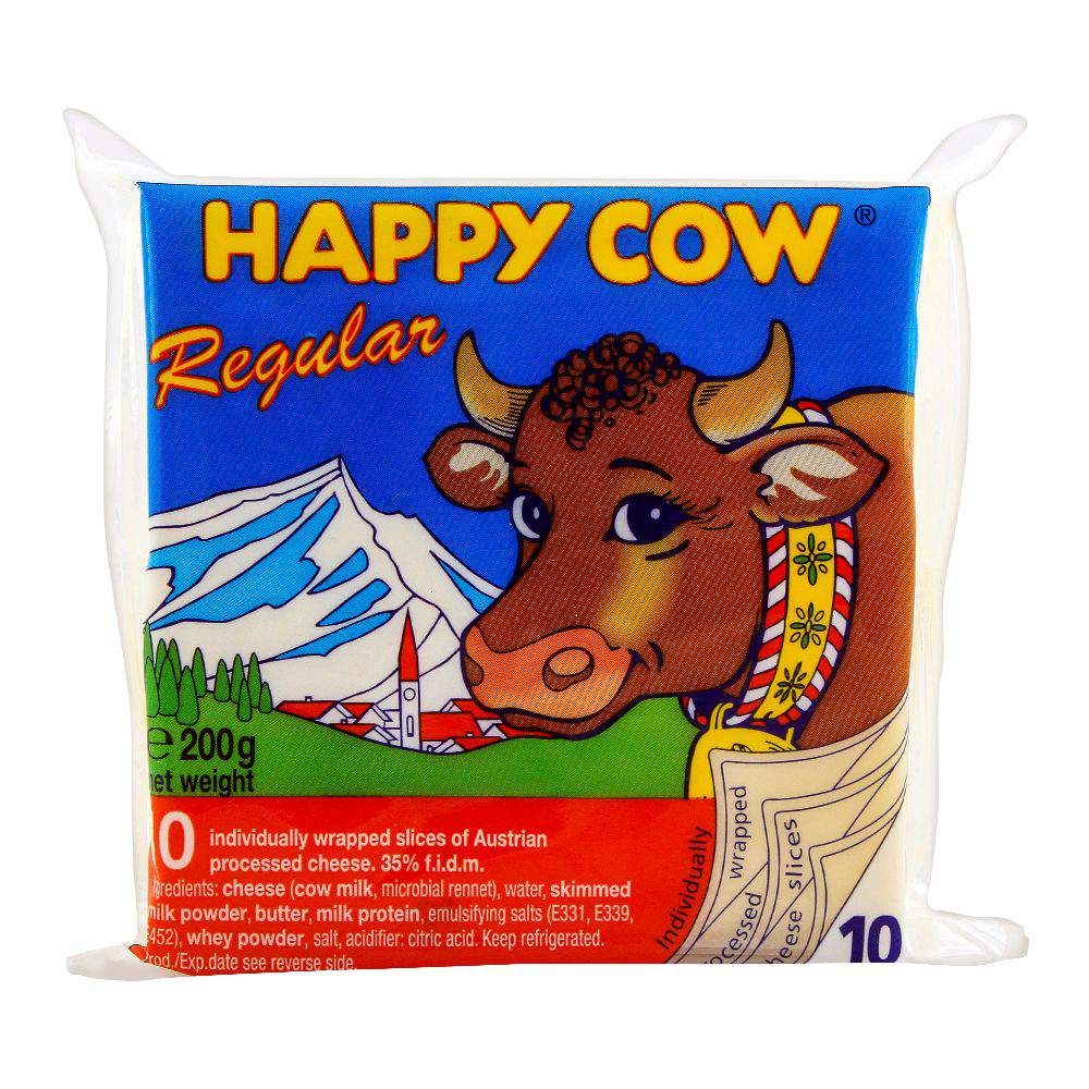 Happy Cow Regular 10 Slices 200g - Main Image